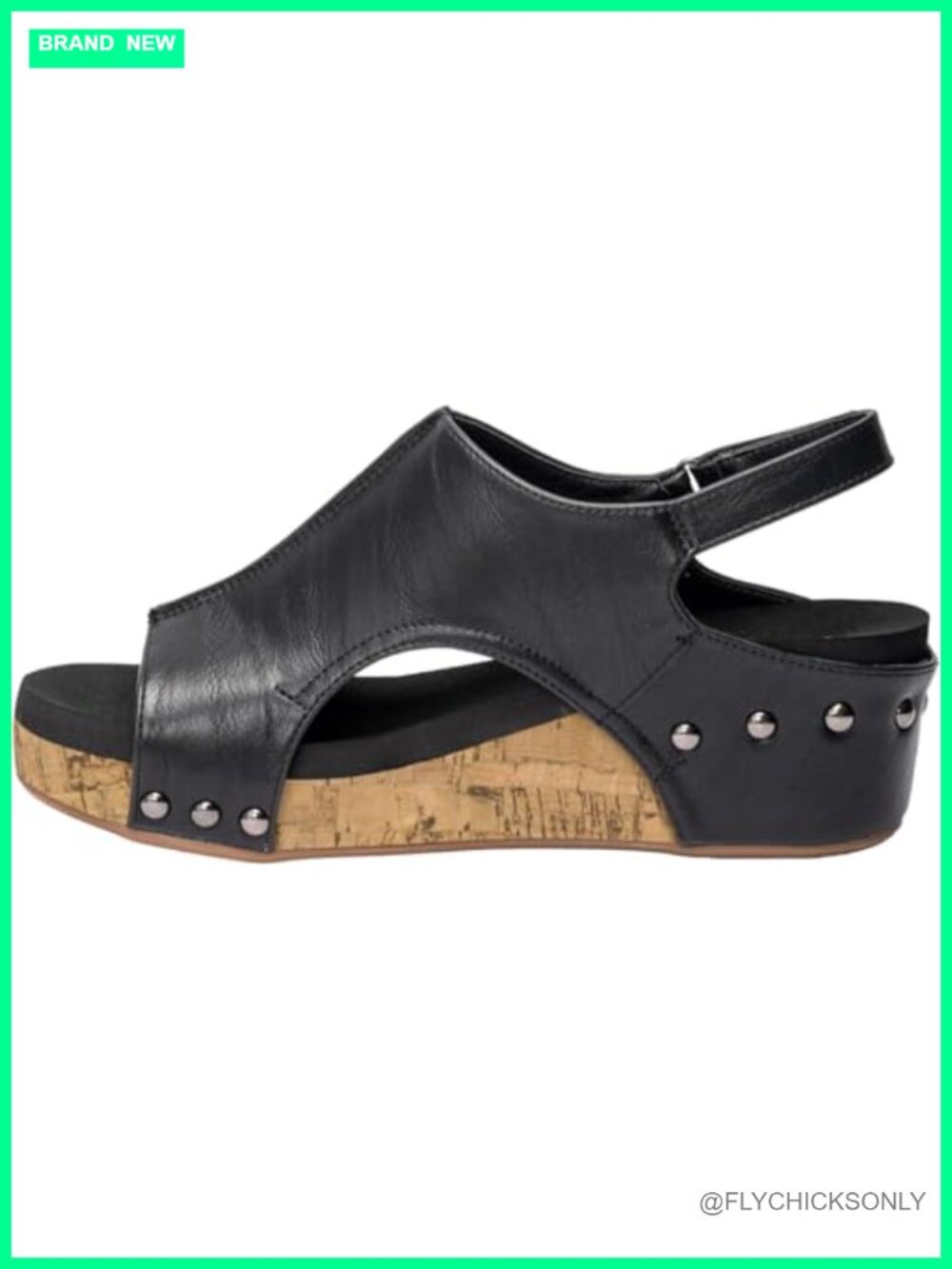 Women's Wedge Sandals Cork Sole Memory Foam Adjustable Ankle Strap Open Toe